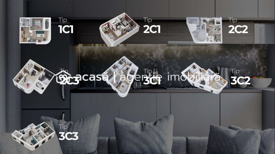 3 camere Premium în XCity Towers Timișoara – 71 mp, parcare subterană - Poză 6