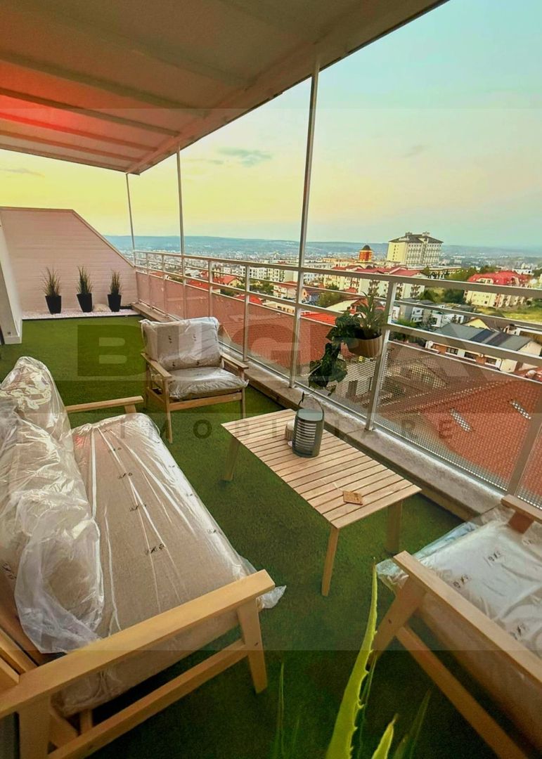Penthouse superb pe 2 nivele, orientat E-V, cartier Buna ziua - Poză 8