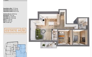 Apartamente premium 3 camere | Standarde NZEB | Zona centrala - Poză 4