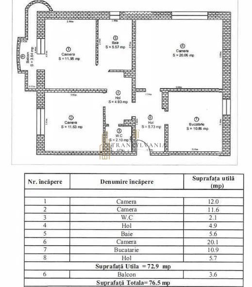 Apartament 3 camere decomandat, Terezian - Poză 8