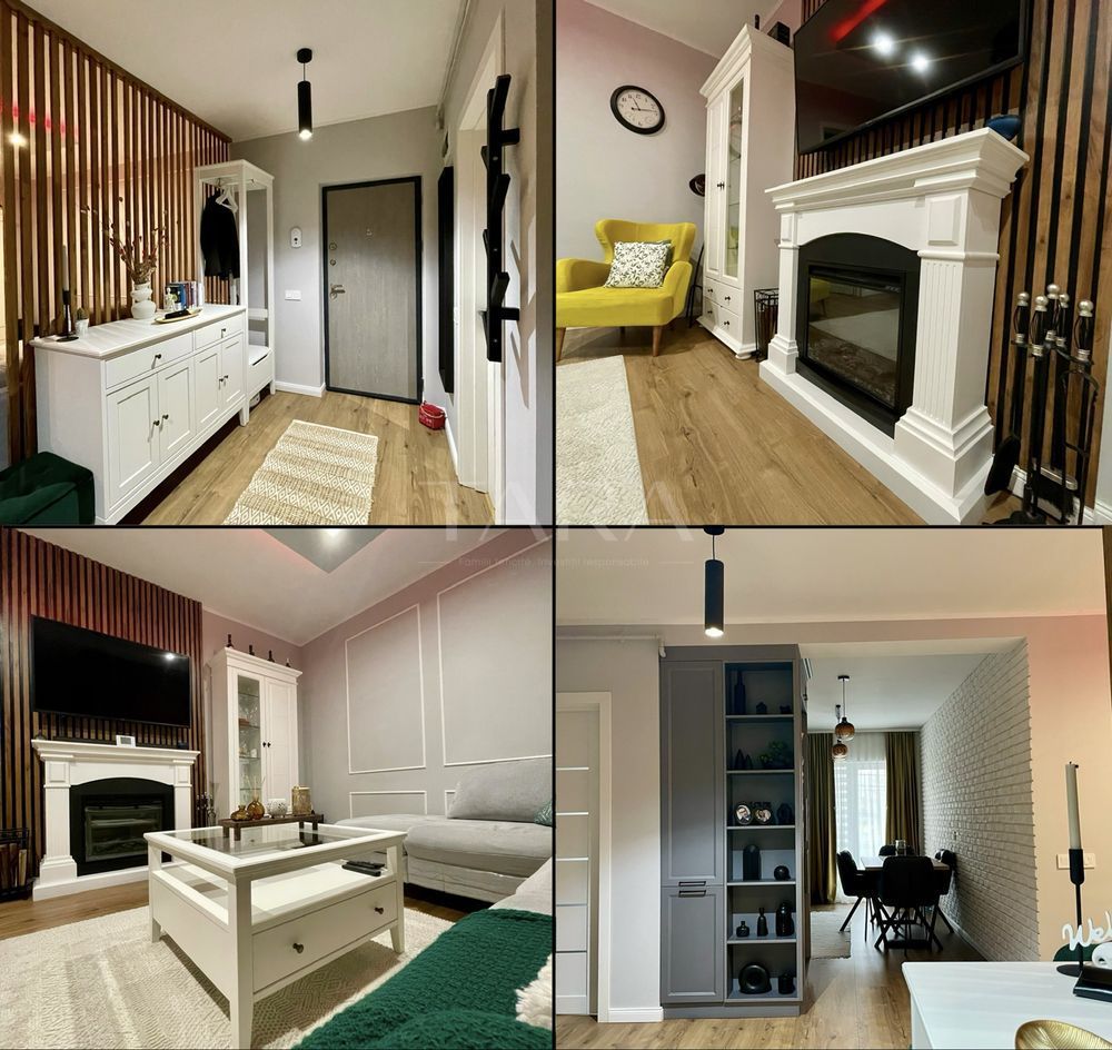 Apartament 3 camere, garaj, mobilat complet, Baciu. - Poză 1