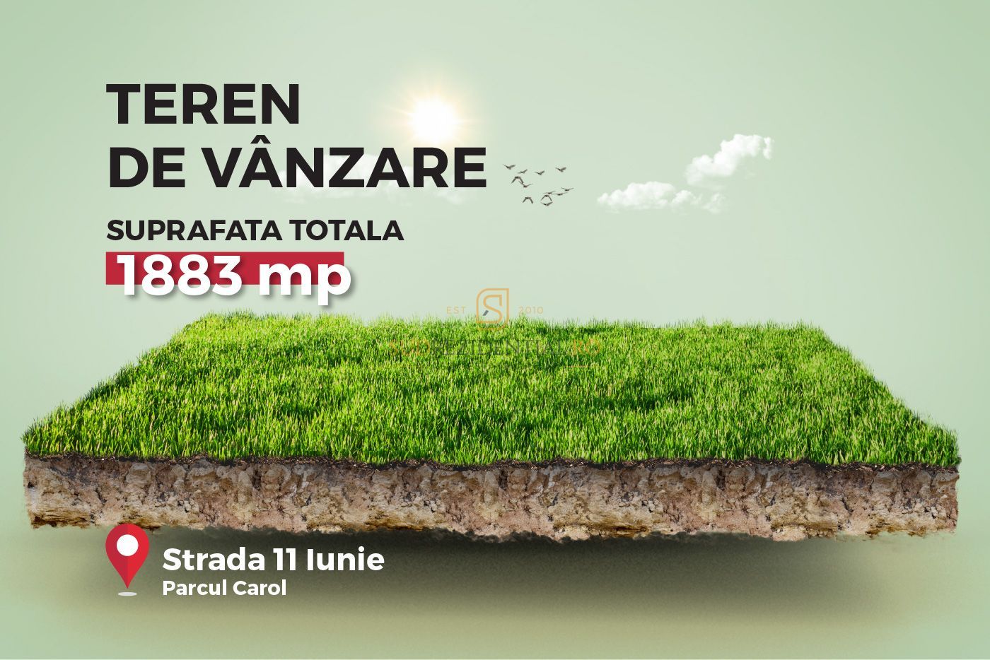 Teren 1883 mp in zona centrala, deschidere stradala, Parcul Carol - Poză 1