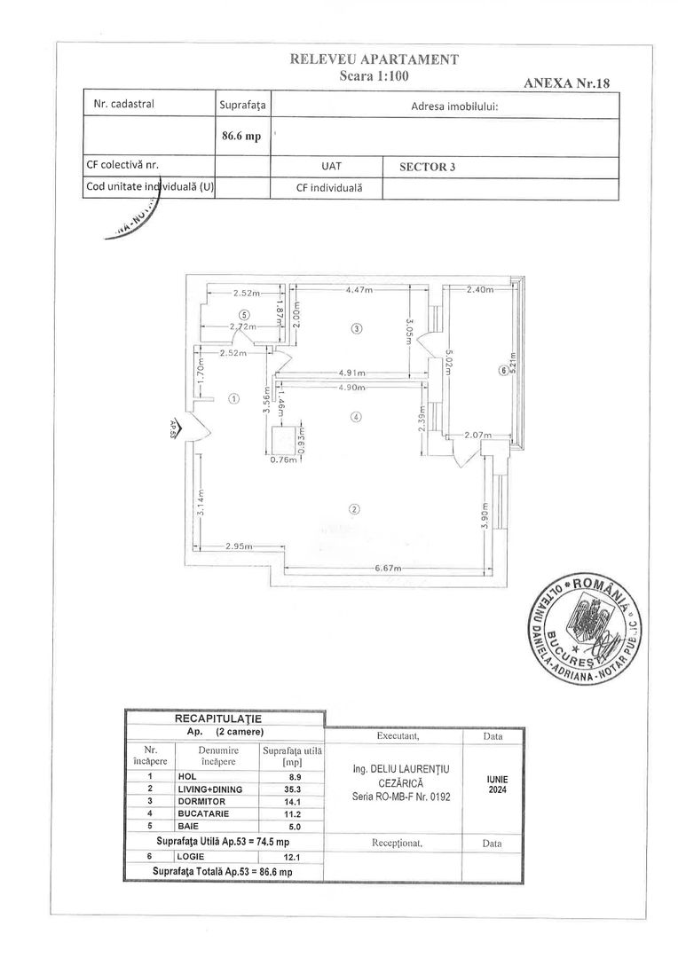 2 Camere 86mp | Mobilat si Utilat | Select Residence - Schiță 23