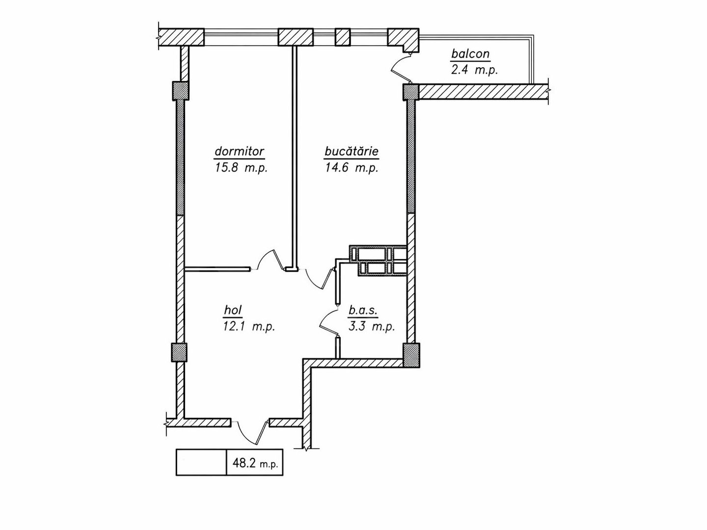 Vânzare, apartament, 1 cameră, str. Nicolae Dimo, Durlești. - Poză 2