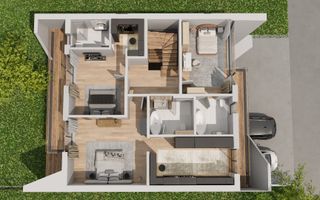 VILA INDIVIDUALA SMART | PISCINA PE ACOPERIS | PIPERA-VOLUNTARI - Poză 17