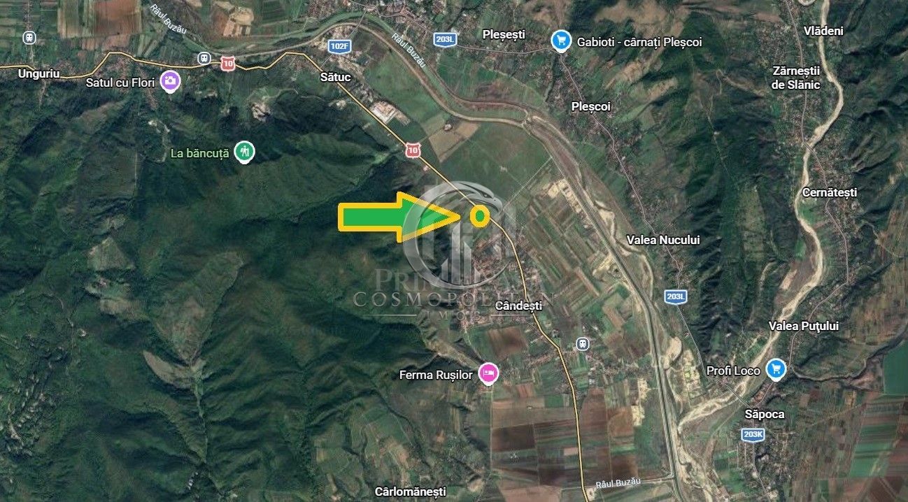Teren in zona Candesti BZ 6400mp cu deschidere 12m la DN10 Pret: 5 mp neg - Poză 6