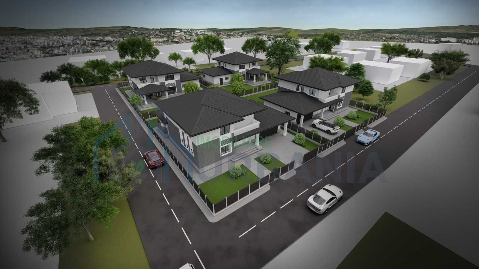 Teren intravilan în Bucium, Iași, cu autorizatie de construire pentru 4 case individuale - Poză 3