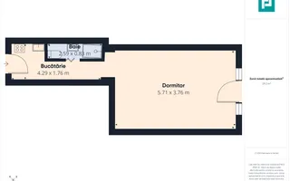 Apartament o cameră ultracentral, Piața Victoriei - Poză 12