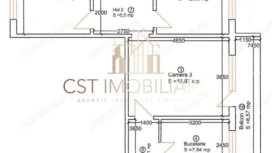 Apartament 3 camere – Take Ionescu | 69 mp | Etaj 6 - Poză 9