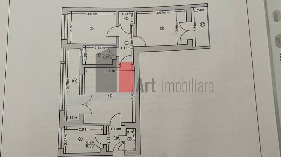 Titan, Liviu Rebreanu, 3 camere, semidecomandat, et.9/10, 69 mp - Poză 3