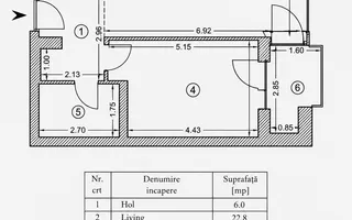 De închiriat: ap. 2 camere - One Cotroceni - metrou Academia Militara - Poză 11