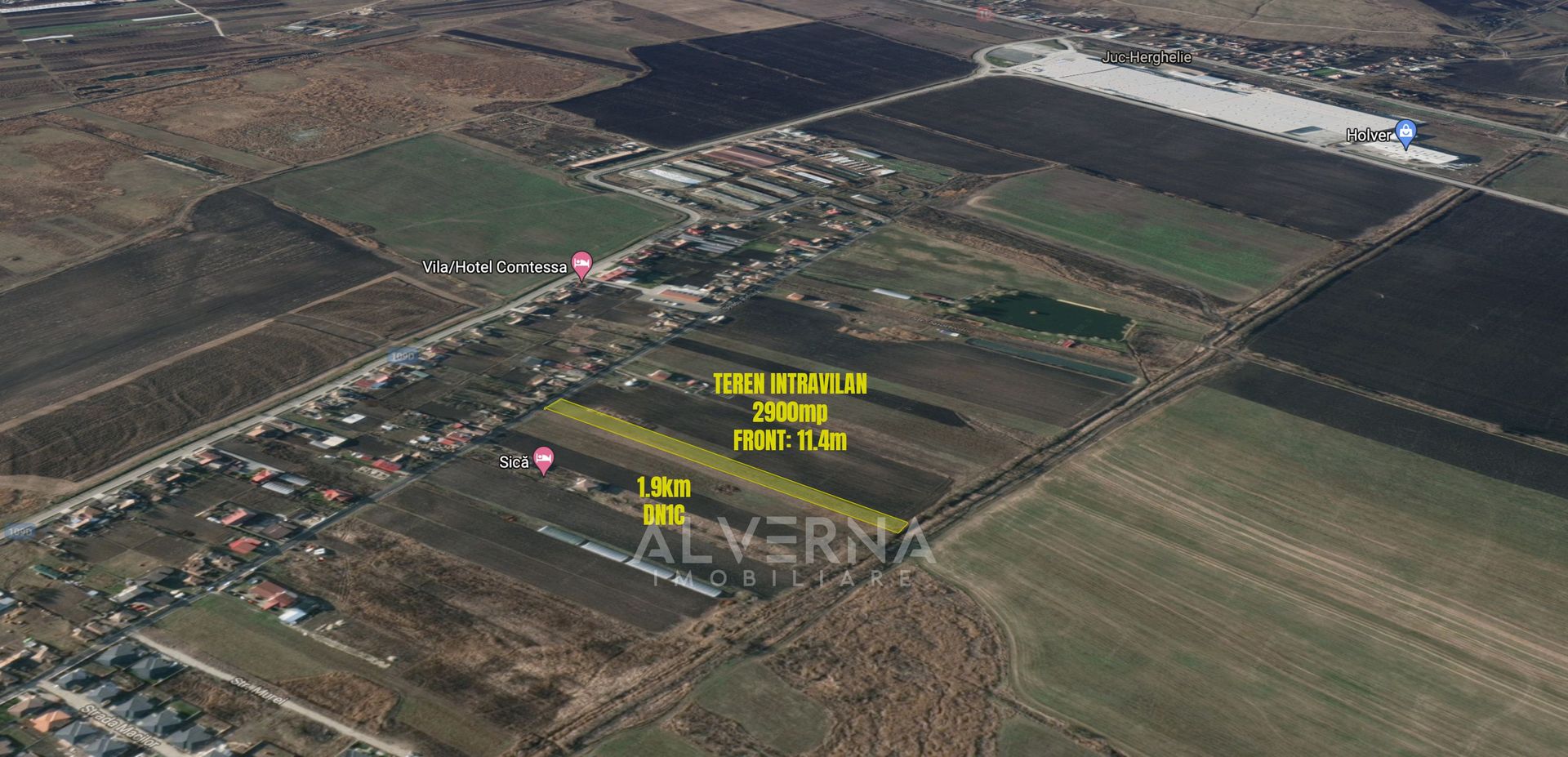 Teren intravilan - cadastrat - 2900mp - front 11.4m - Jucu de Mijloc - Poză 1