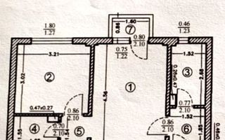 2 Camere | 1977 | Renovat | Utilat | Metrou Gorjului - 5 min - Schiță 8