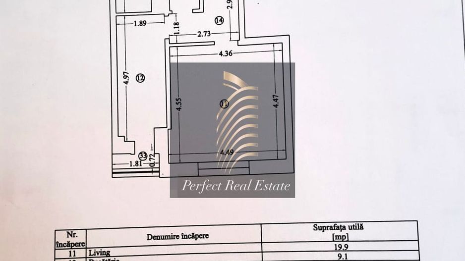 Studio de vânzare – 39,7 mp utili | Bucătărie separată | Balcon - Poză 6