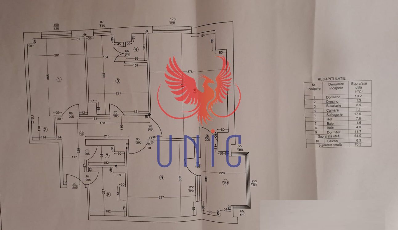 3 decomandate, etaj 5, U-ri Lapus - Poză 2