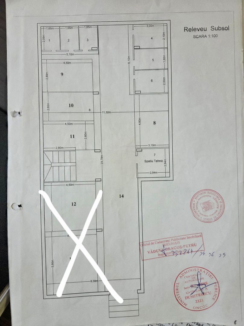 Spatiu subsol 227mp cu parcari subterane si boxe - Poză 5