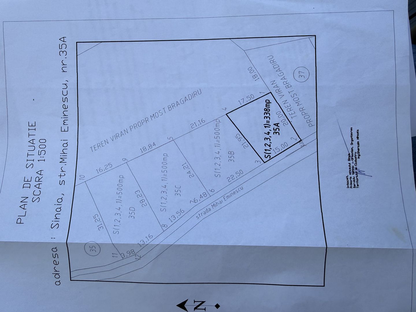 Teren 338mp, cu proiect bloc garsoniere D+P+E+M - Sinaia - Poză 15