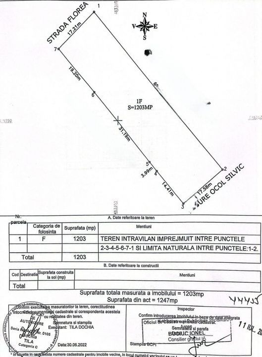 Teren intravilan 1203 mp Bascov-Florea zona Superba - Poză 5