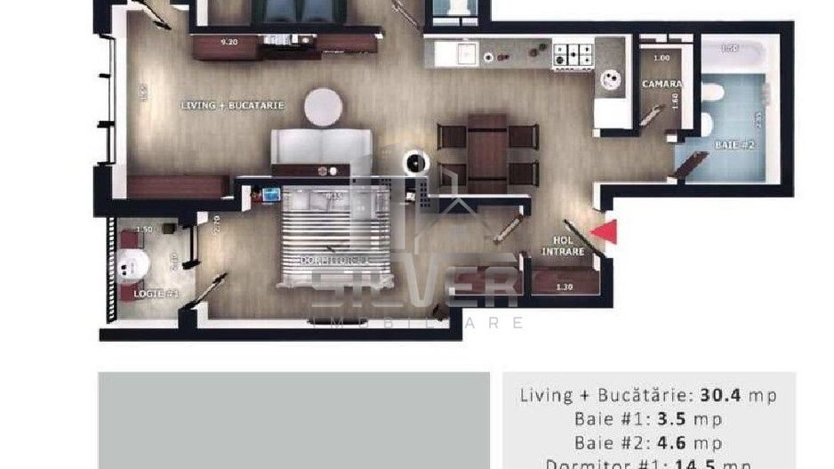Apartament cu 3 camere la 5 minute de Vivo Center! - Poză 2