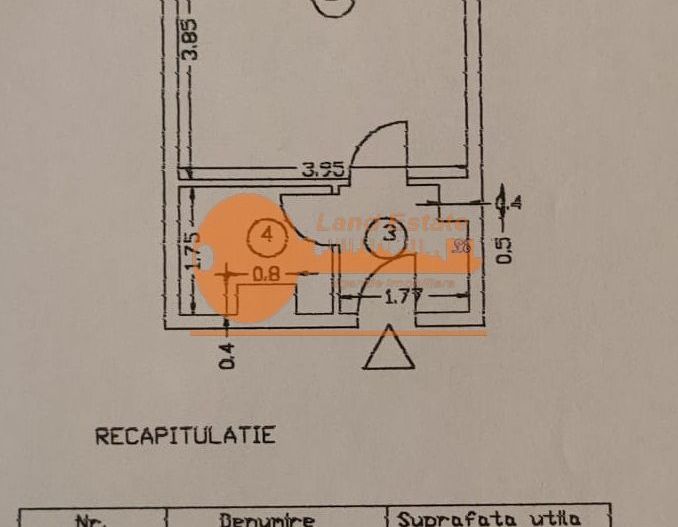 Garsonieră modernă și complet utilată – Dristor, la cheie - Schiță 10