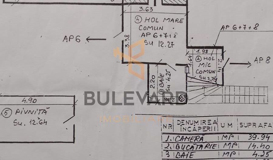 Apartament cu 2 camere in zona strazii Memorandumului! - Schiță 5