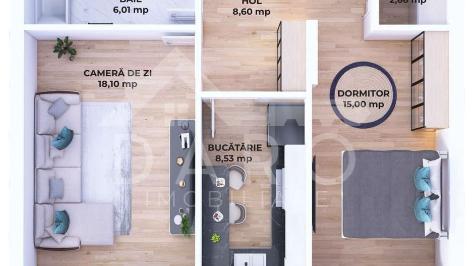 Apartament 2 camere Maurer | Mobilat complet | Loc de parcare - Poză 5