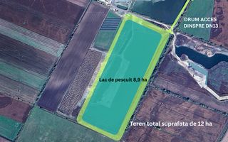 Lac de pescuit 9 ha, pe un teren intravilan de 12 ha, langa Brasov, COMISION 0% - Poză 2
