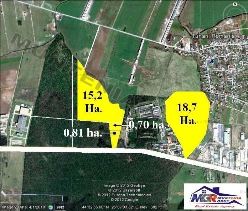TUNARI - Centura Bucuresti, 16,7 Ha. teren (padure de peste 100 ani) - Poză 1
