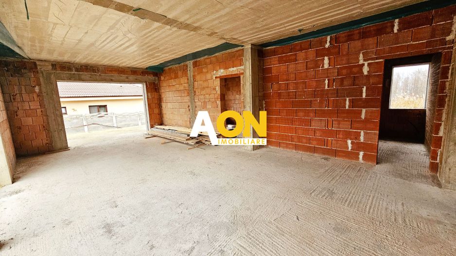 Casa nouă 123 mp utili, semifinisată, 535 mp teren, pod mansardabil - Poză 4