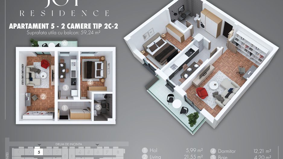 Apartament decomandat, finisaje premium, 60 mp, 5 min metrou Berceni - Poză 6