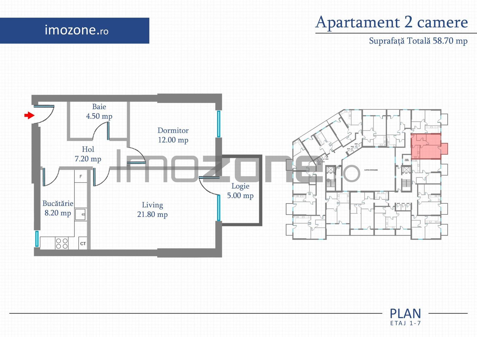 Apartament 2 Camere | 56 mp | Bloc Nou | Metrou Pacii / Preciziei | Militari - Poză 14