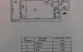 Metrou Iancului 2 camere de renovat - Schiță 9