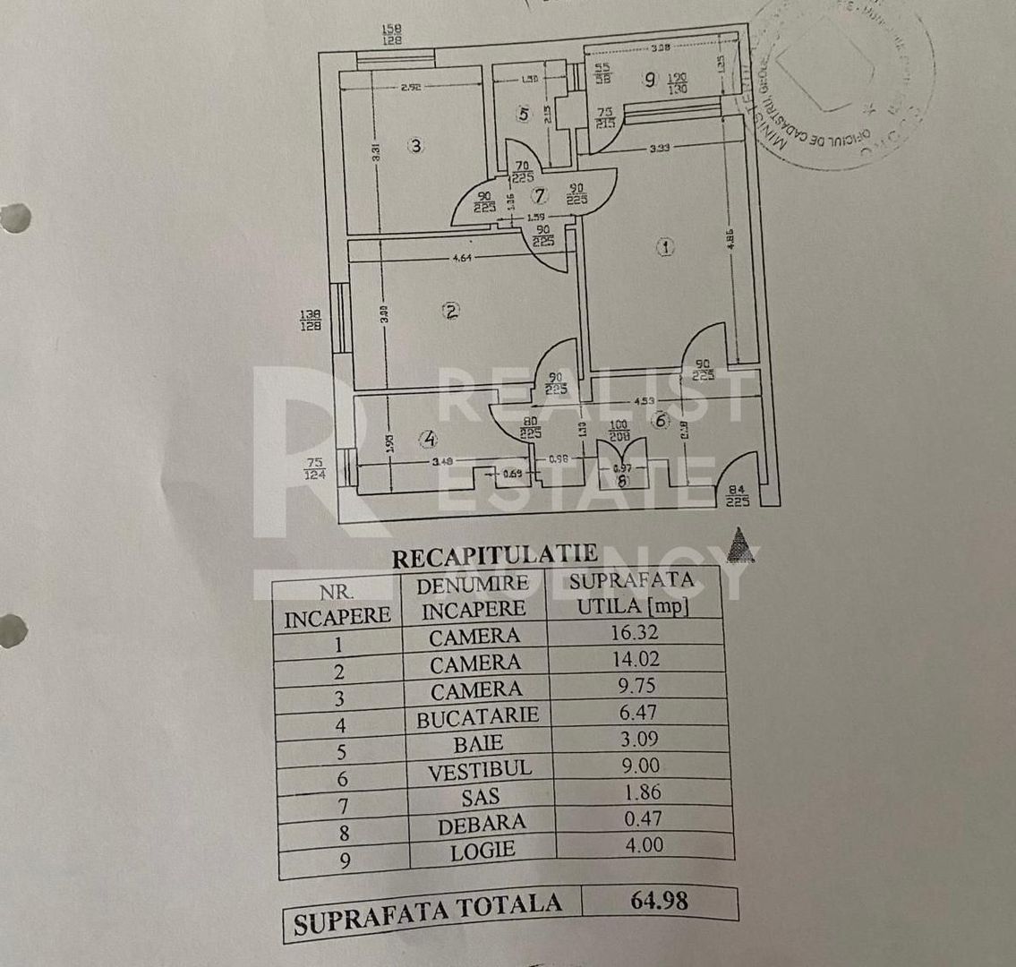 Apartament 3 camere | 65 mp utili | Renovat complet | Bloc reabilitat - Poză 15