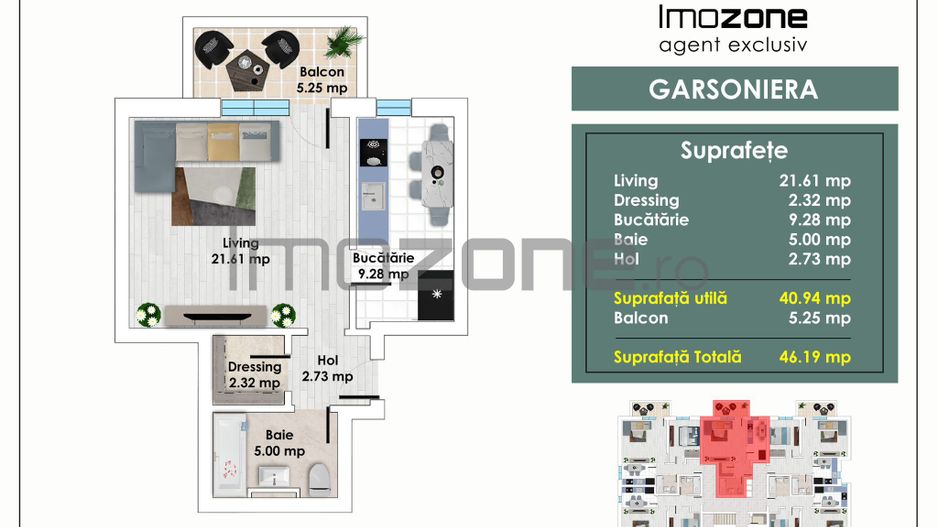 GARSONIERA - DECOMANDATA – METROU PACII – AUTOGARA MILITARI  – COMISION 0% - Poză 1