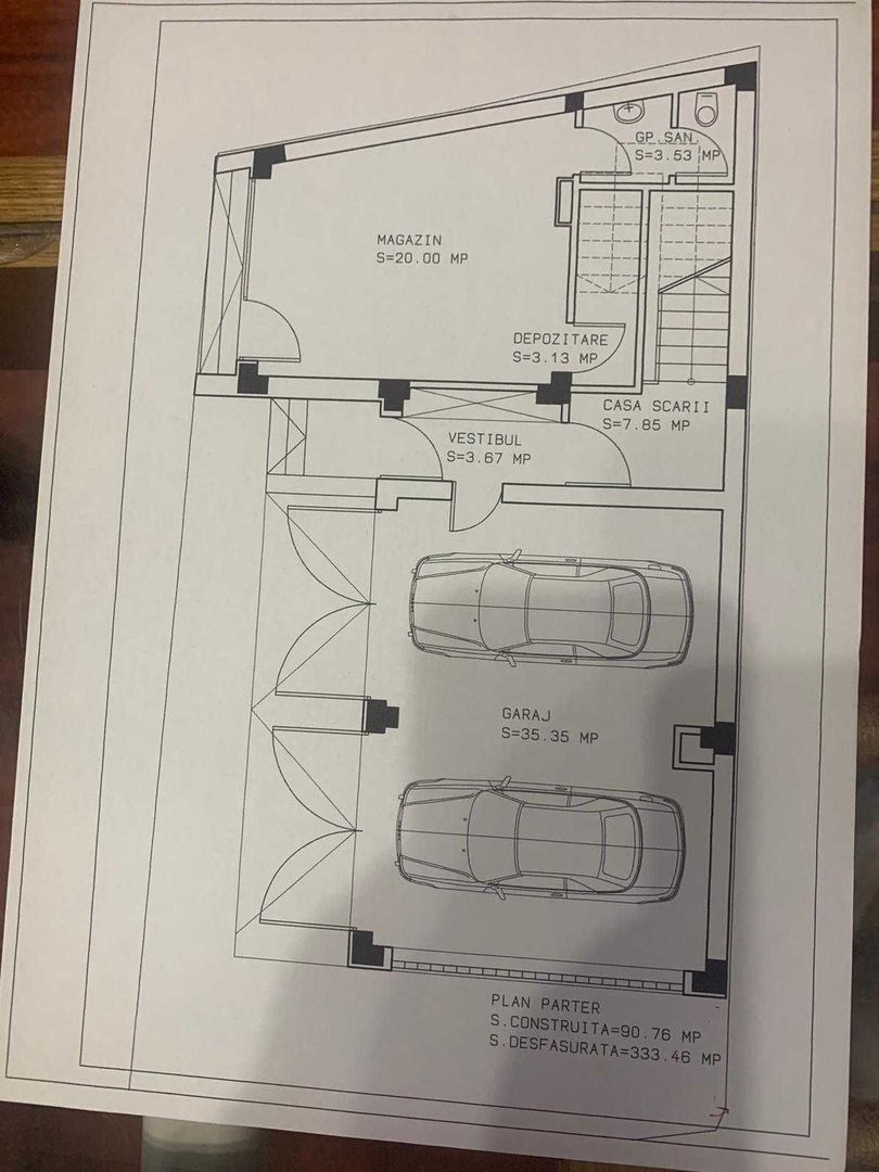 Vand imobil P+2 zona salaj rahova cu doua spatii comerciale - Poză 6