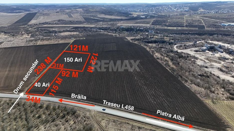 Teren agricol 190 ari, amplasat la traseul Ialoveni Băcioi - Poză 1