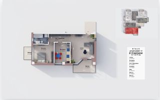 Apartament 2 camere -Decomandat-63.79mp -Comision 0% - Poză 4