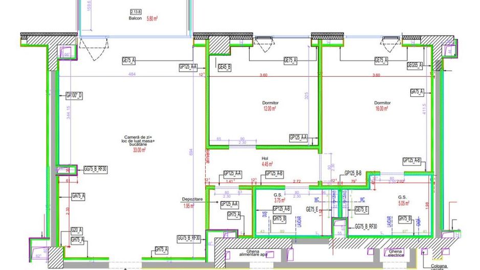 3 camere + loc de parcare in subteran || AVIATIEI TOWER - Schiță 17