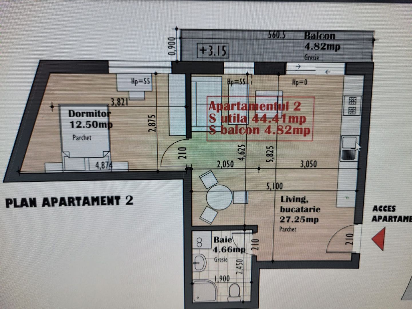 Ag. EUROPA vinde ap. cu 3 cam. in ansamblul rezidential 'UNCHIUL SAM'. - Poză 2