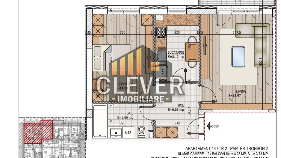 Vânzare Dezvoltator Pallady: 2 Camere decomandat, 0% Comision - Poză 3