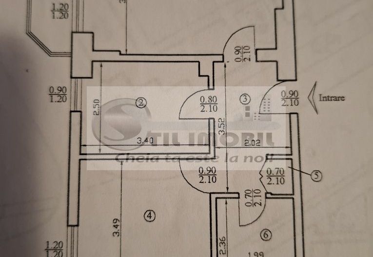 Pacurari-apartament 2 camere decomandat, 52 mp, mobilat și utilat - Poză 7