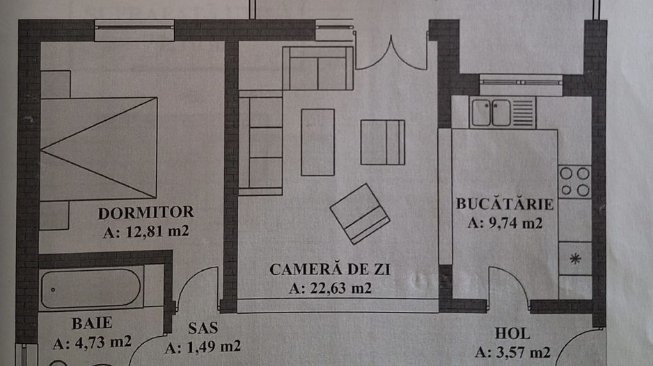 Apartament 2 camere cu POD generos 30mp- Selimbar, Triajului - Poză 17