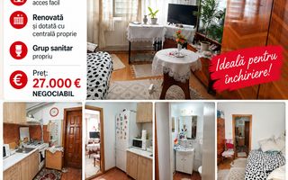 Cameră de cămin, parțial mobilată și utilată, parter, zona PROCOPIU; - Poză 1