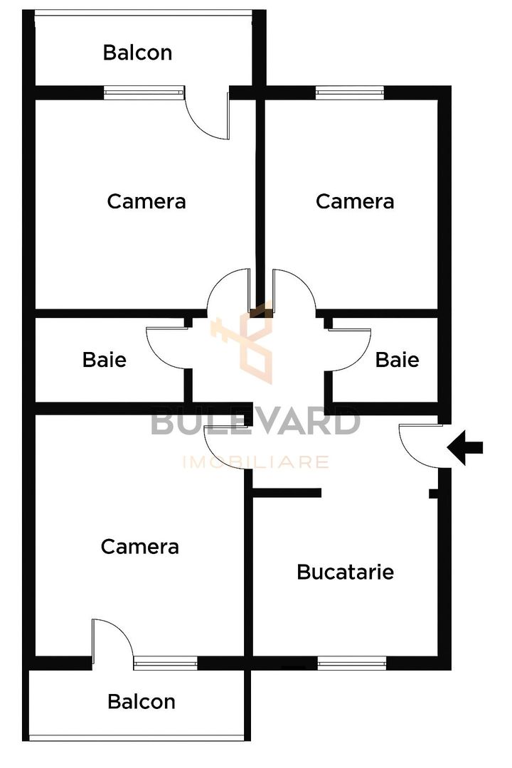 Apartament 3 camere zona exclusivista, aproape de Iulius Mall - Schiță 20