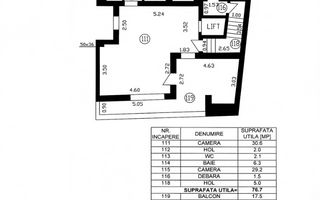 OPORTUNITATE | IMOBIL D+P+4 | 5 APARTAMENTE | LOCURI DE PARCARE - Schiță 5