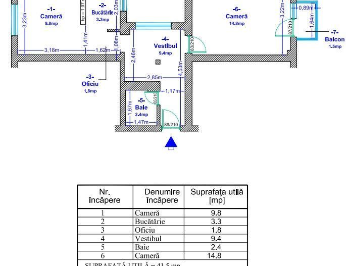 Apartament complet mobilat și utilat, cu acces imediat la metrou - Poză 9