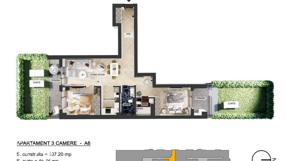Apartamente 3 camere, Pipera, comision 0 % - Poză 23