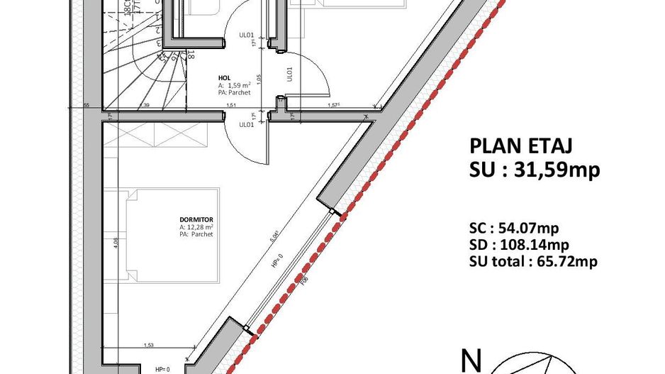Teren Intravilan 533 mp, Brașov – Bartolomeu, acces stradă asfaltată - Schiță 22
