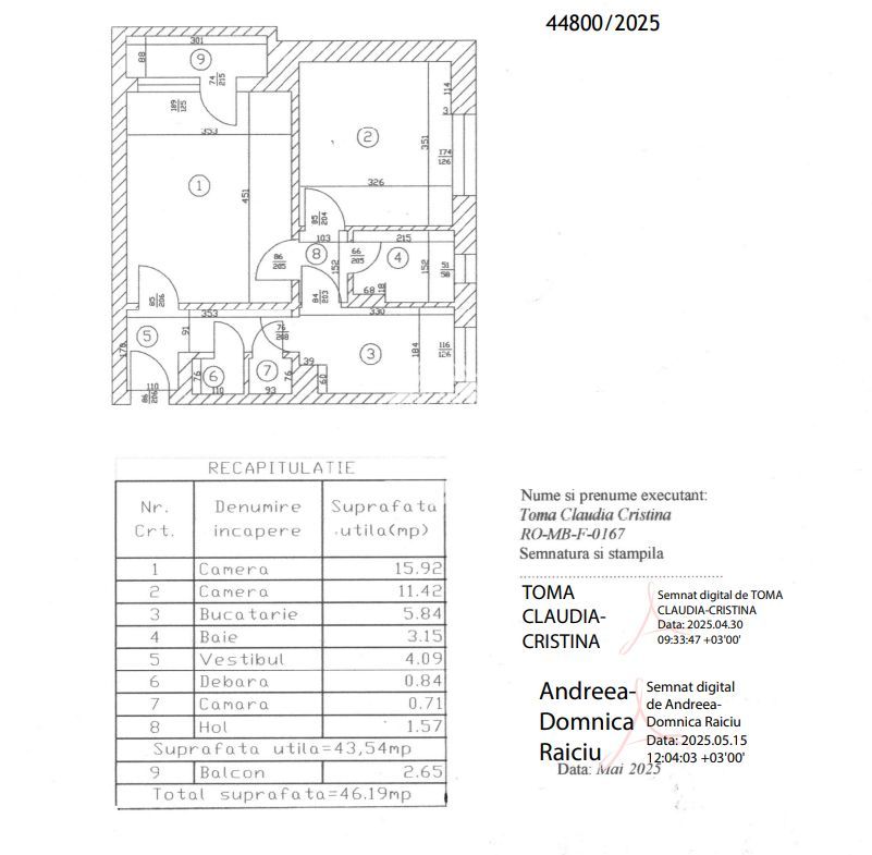 Apartament 2 camere - recent renovat I Drumul Taberei - Schiță 11