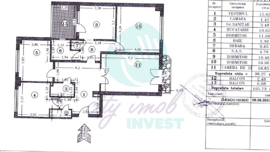 4 camere spațios Unirii | Vedere emblematică la Fântâni | Etaj 1 - Poză 2